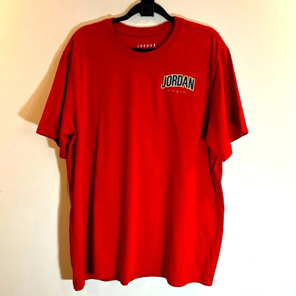 NIKE AIR JORDAN Sz XL 100% Cotton Short Sleeve  Tee T-Shirt - Picture 1 of 6